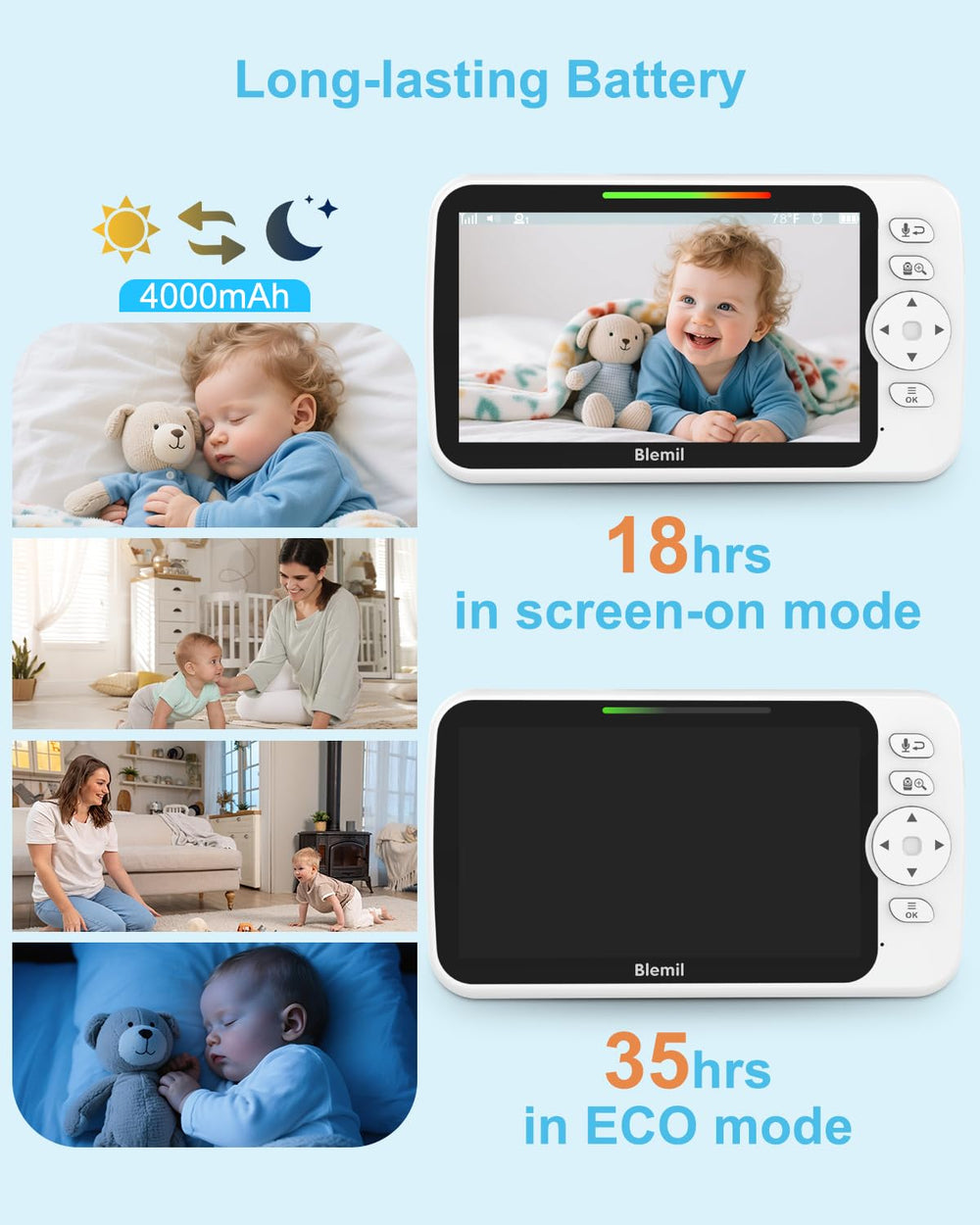 Blemil Upgrade infrared night vision for clear low-light viewing