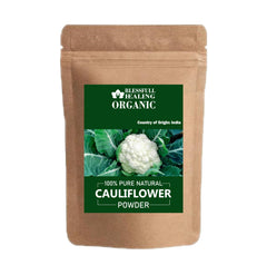 Blessfull Healing organic cauliflower powder packshot showing pure, versatile ingredient for healthy meals
