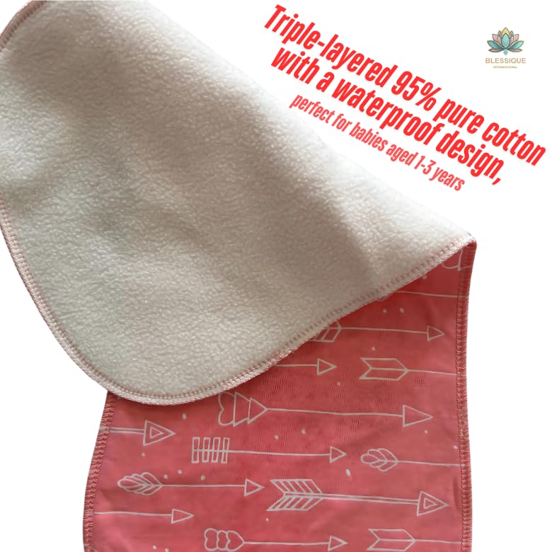 Blessique Burp Cloths keep baby clothes clean and dry between washes