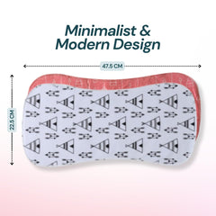 Blessique Burp Cloths with waterproof layer prevents leaks during bottle feeds