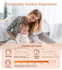 BLESSOURCE Micro-vibration mimics feeding rhythm for smoother let-down sessions