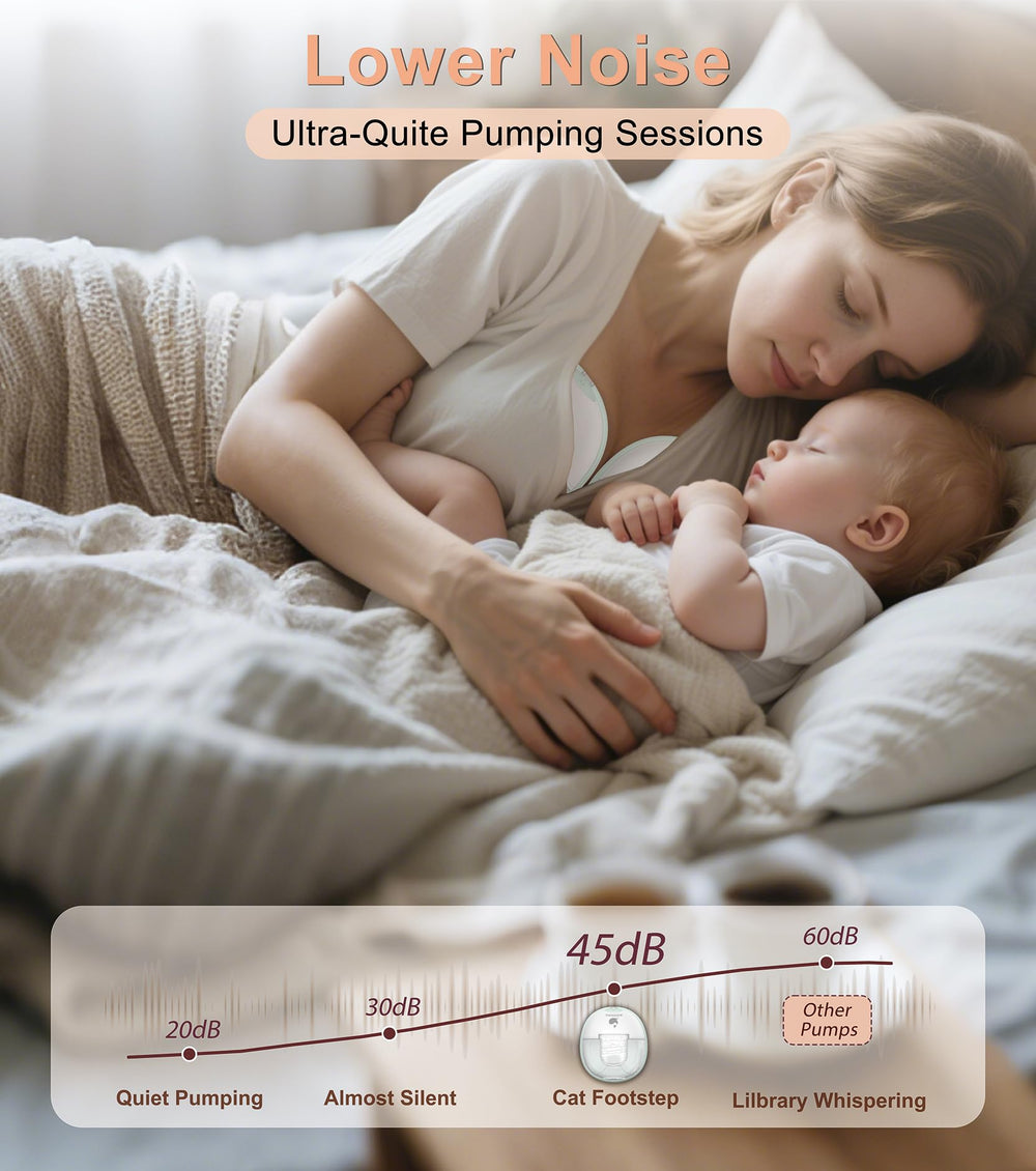 BLESSOURCE Ultra-quiet design keeps pumping discreetly under 45 decibels