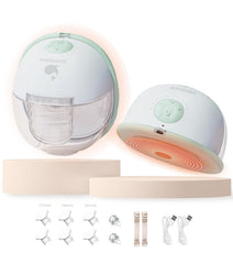 BLESSOURCE Security heated wearable breast pump in-bra use for hands-free pumping at work