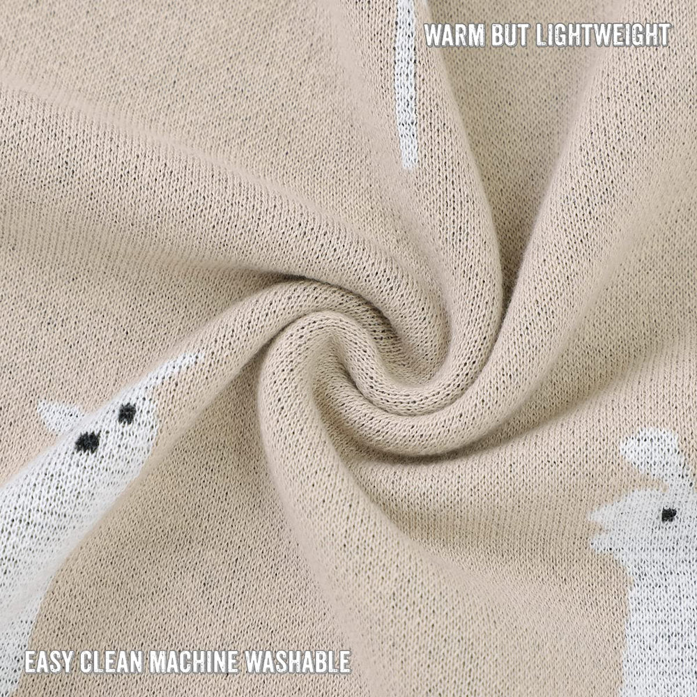 Bleu La La all-season cozy blanket balances warmth with breathable comfort.