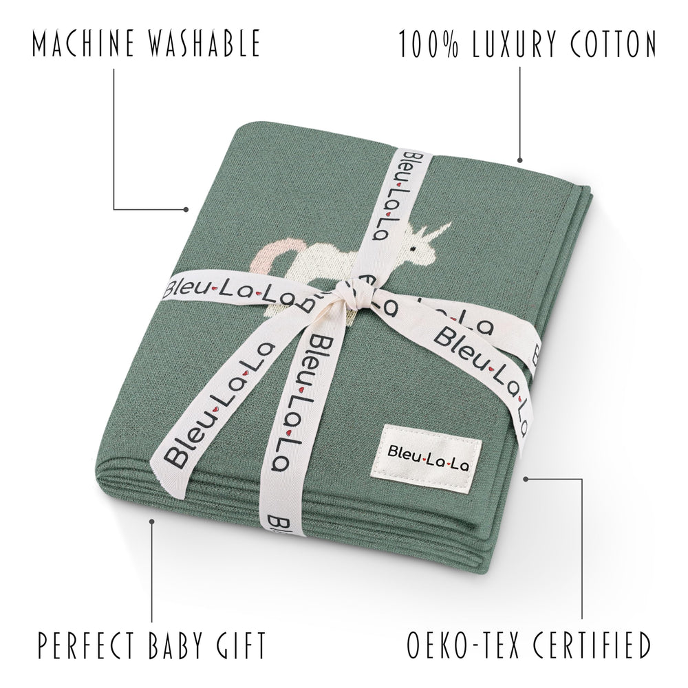 Bleu La La all-season cozy blanket stays warm and breathable year-round.
