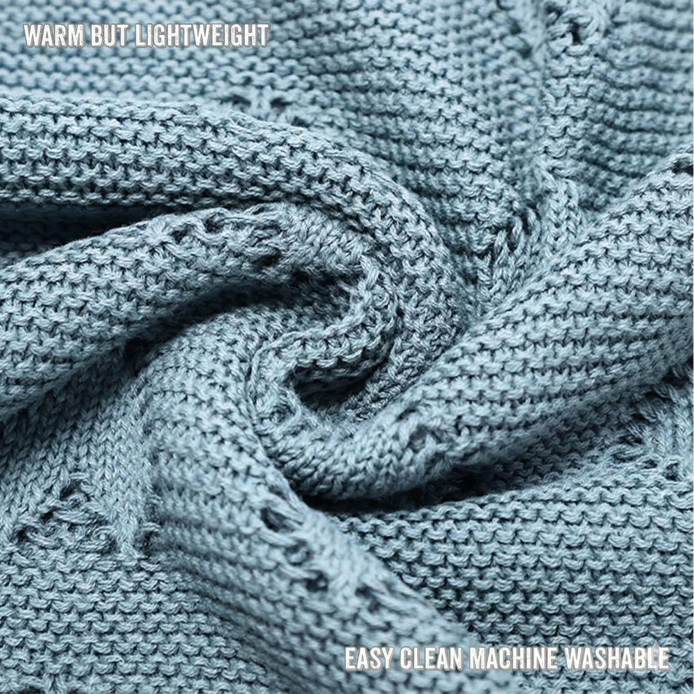 OEKO-TEX certified Bleu La La Heirloom Heart Knit natural cotton tag signals safety.