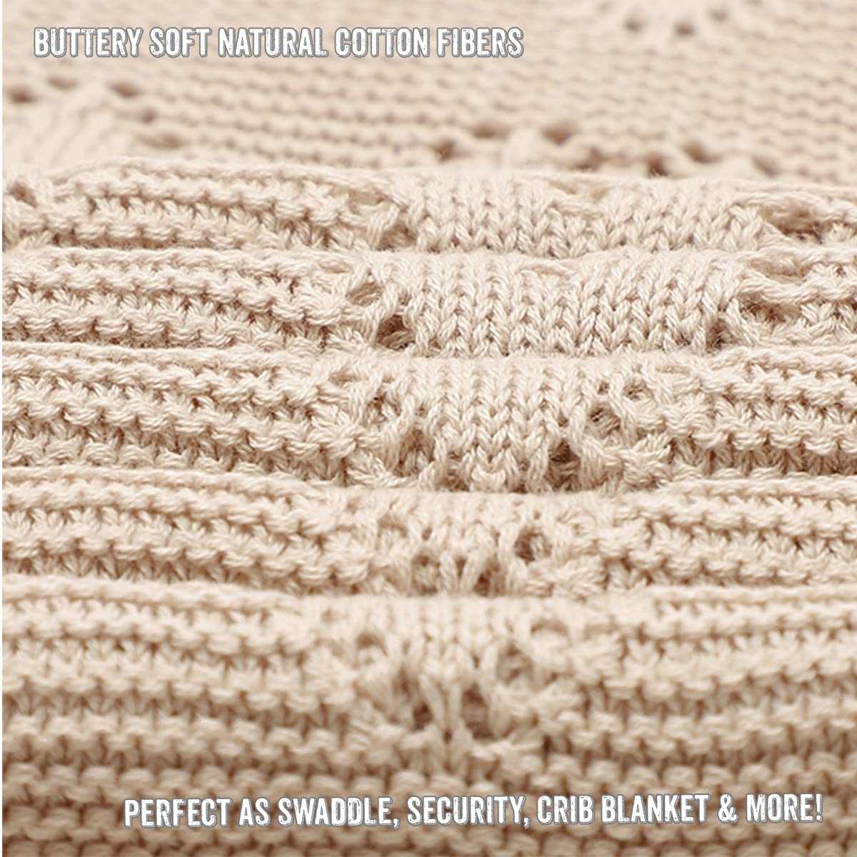 Bleu La La Heirloom Knit Heart Blanket gift-ready with ribbon for gifting