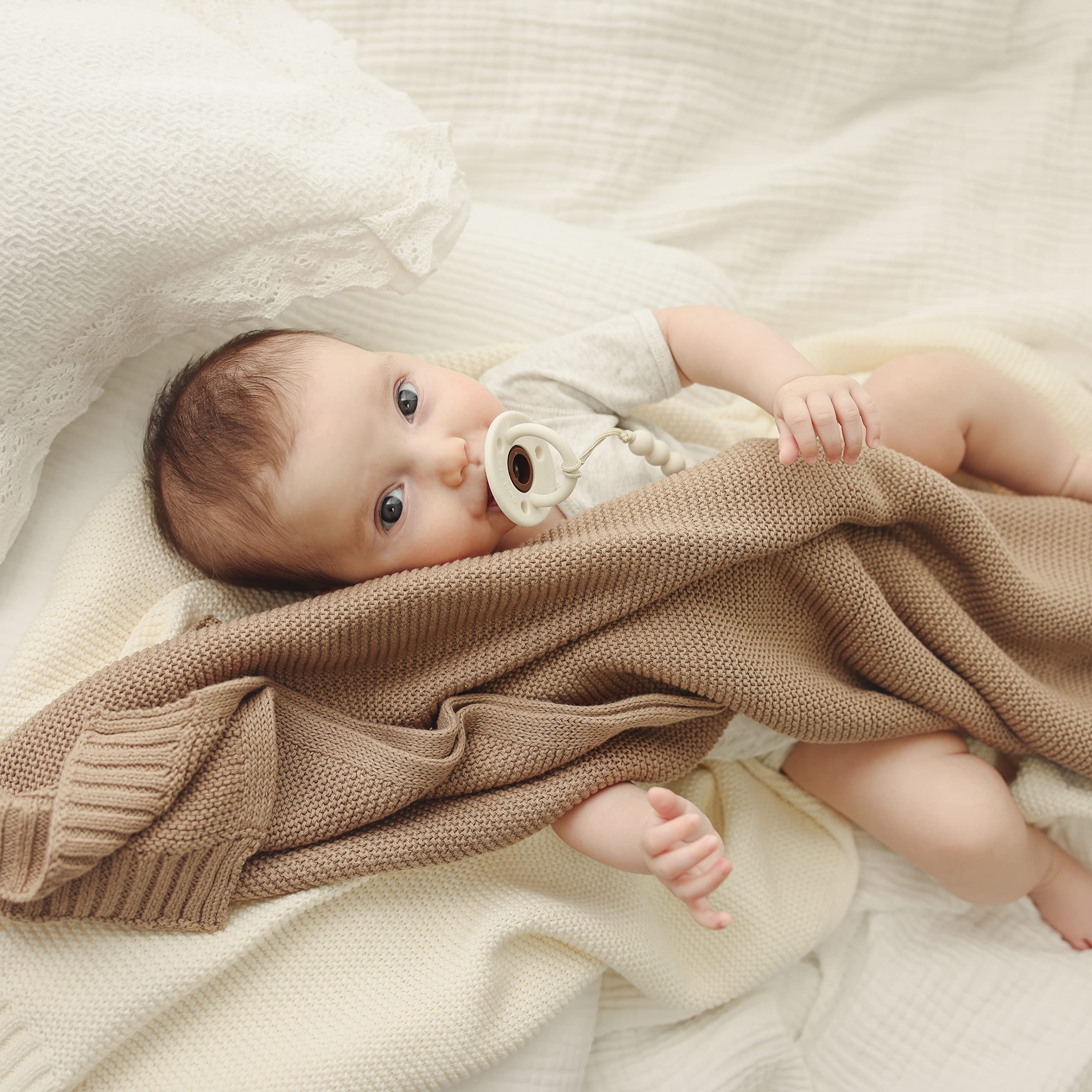 Bleu La La Heritage Knit easy-care machine wash label for busy parents.