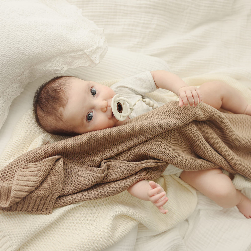 Bleu La La Heritage Knit easy-care machine wash label for busy parents.
