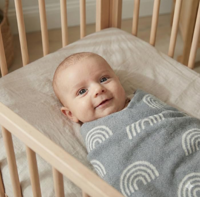 Bleu La La machine-washable baby blanket keeps softness wash after wash.