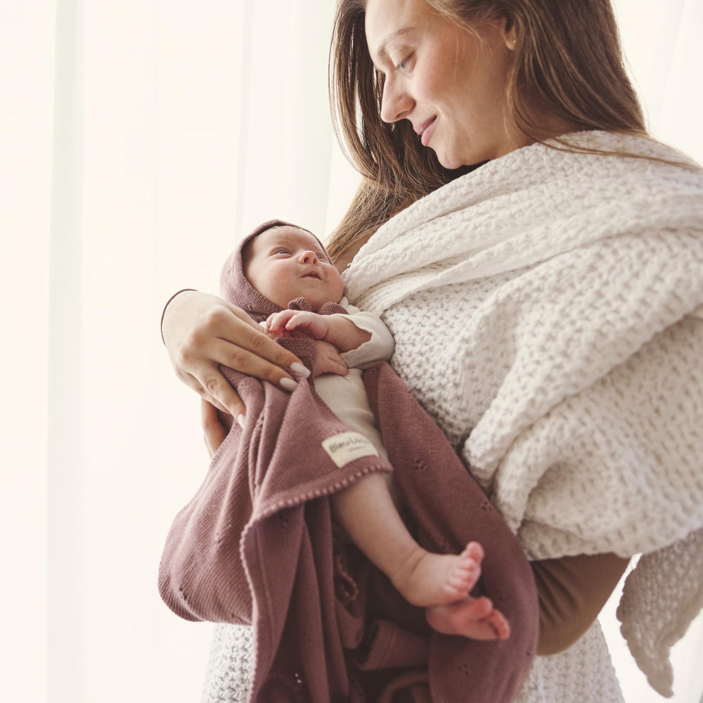 Bleu La La machine washable fabric stays soft after washes.