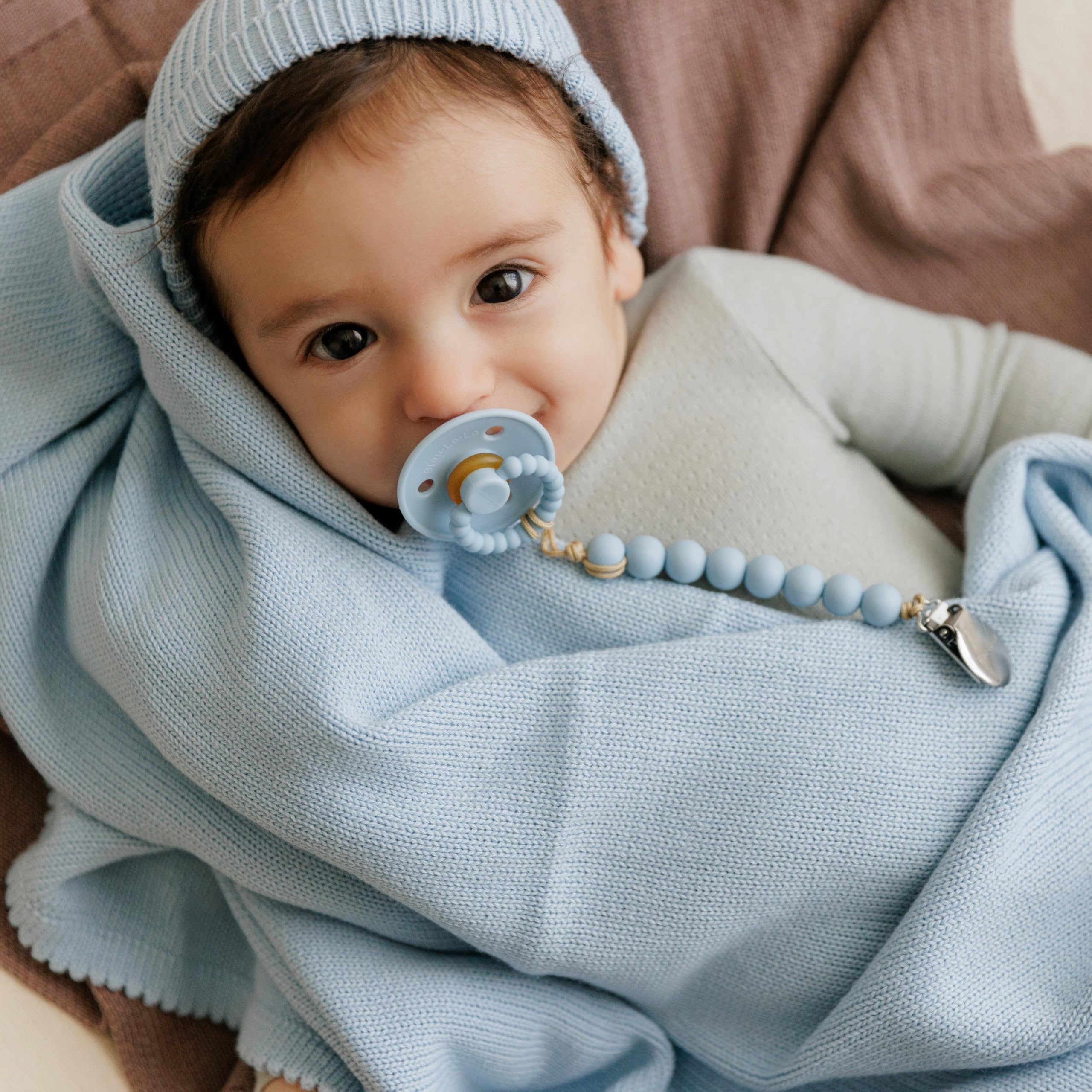 Bleu La La sky blue giftset hat for cozy warmth