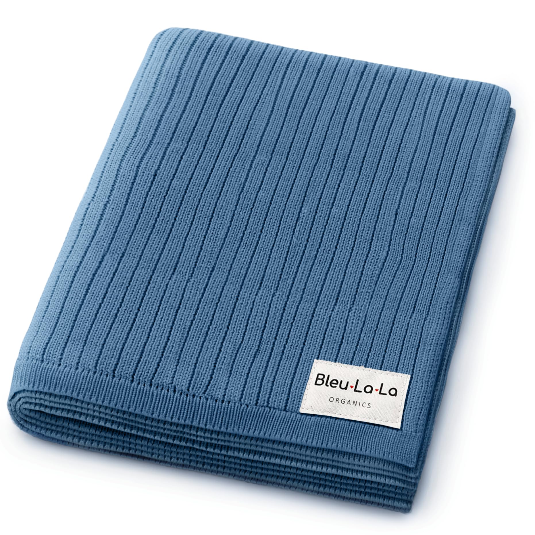 Bleu La La swaddle in denim blue provides cozy warmth for newborn wraps