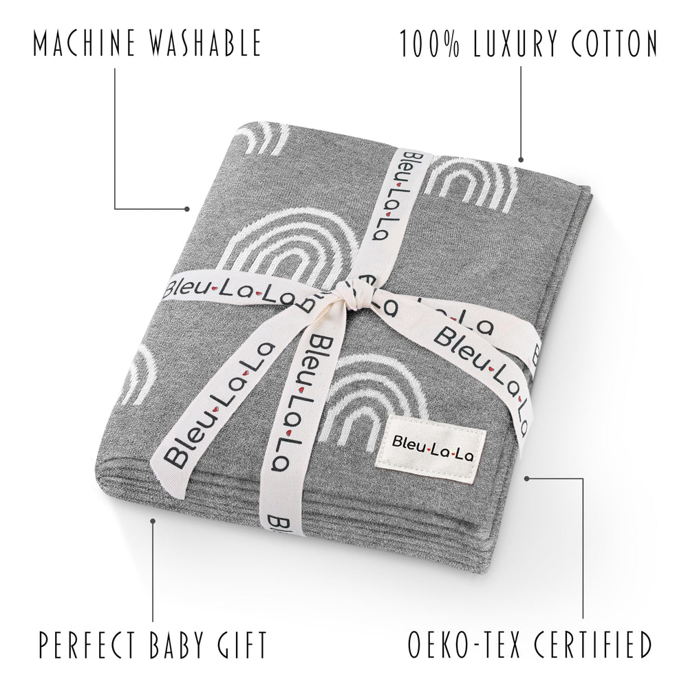 Bleu La La timeless gender-neutral design complements nursery decor and daily use.