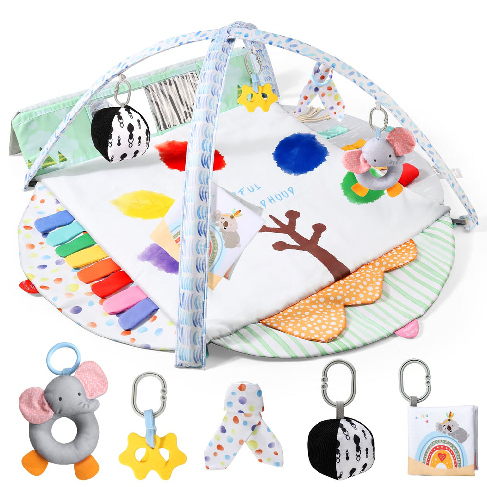 BLF FUN sensory play mat front view supports safe infant exploration.