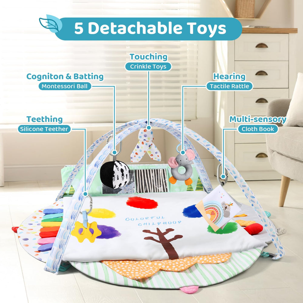 BLF FUN texture-rich toys and mirror cards spark early curiosity.