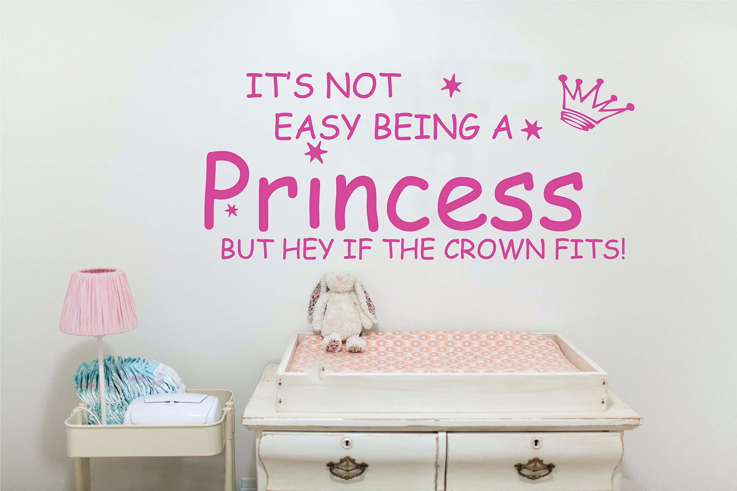 Blinggo wall art graphic shows a pink 10x22 quote for stylish kid-friendly decor