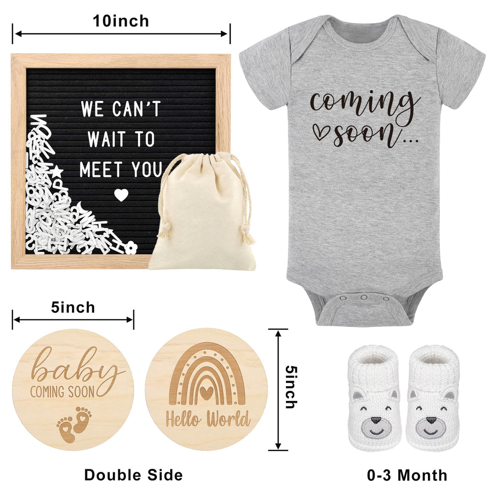 Blinking Stars coming soon baby onesie ideal for cute gender reveal photos