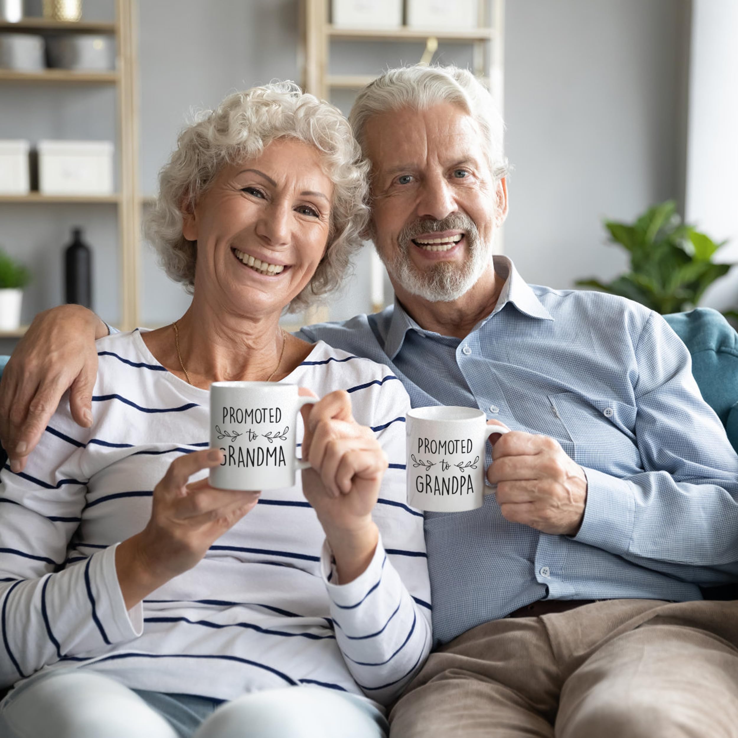 Blinking Stars mugs back view showing double-sided design for convenience