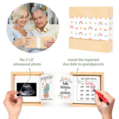 Blinking Stars sonogram photo insert, ideal for a heartfelt physical reveal