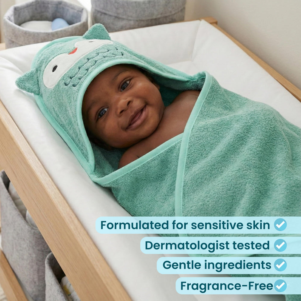 Bliss fragrance-free baby wash and shampoo bottle for delicate skin