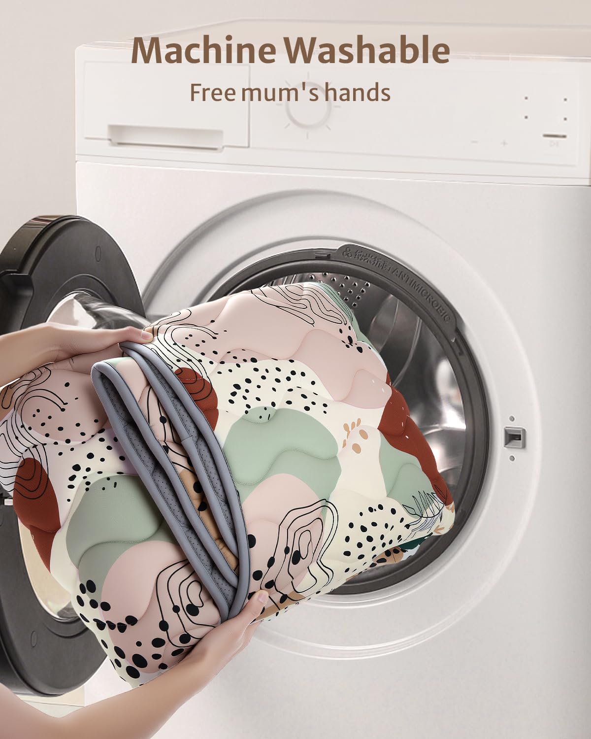 Blissful Diary 43x43 inch cushioned play area for generous baby spaces.
