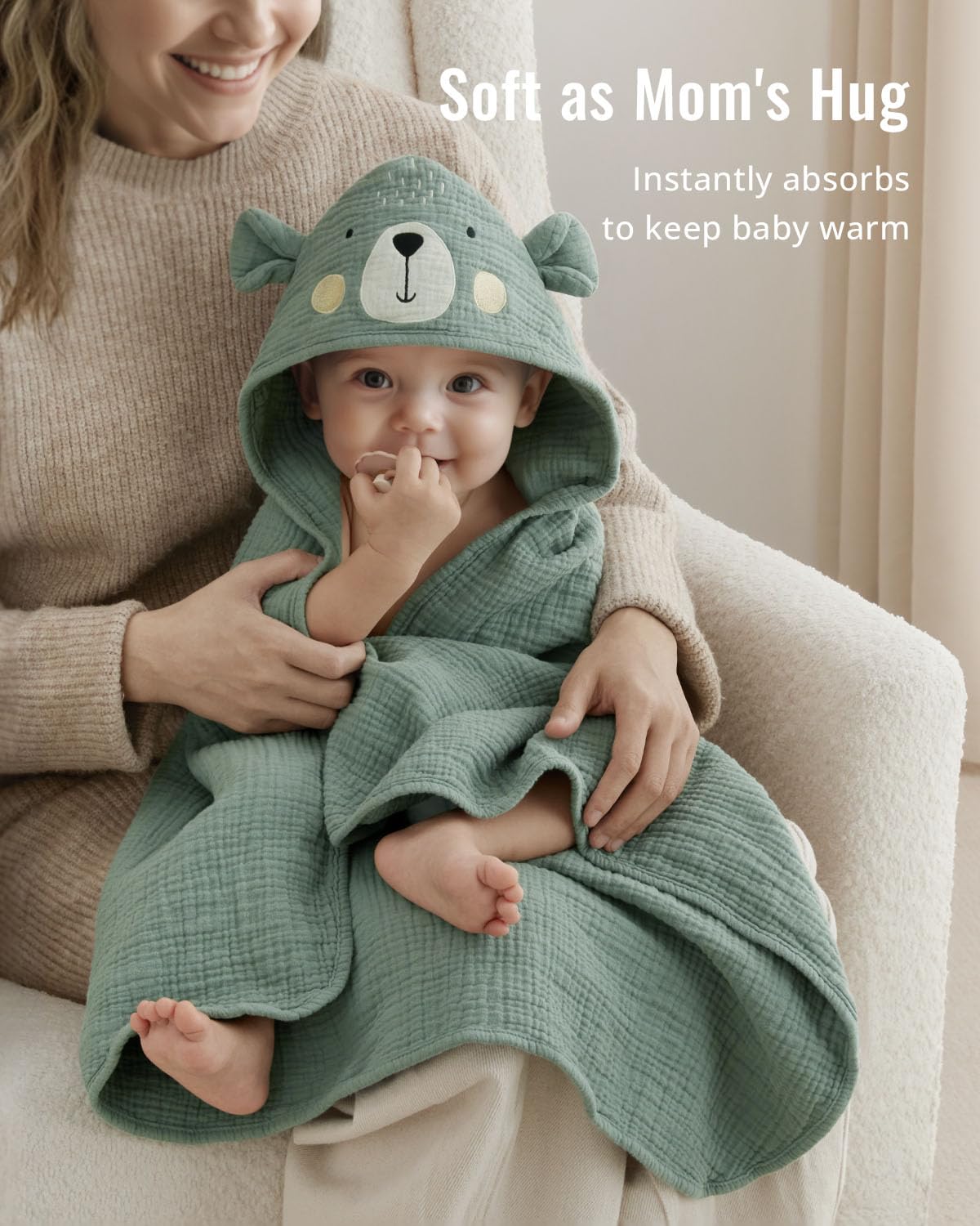 Blissful Diary premium muslin material delivers quick absorption and plush softness