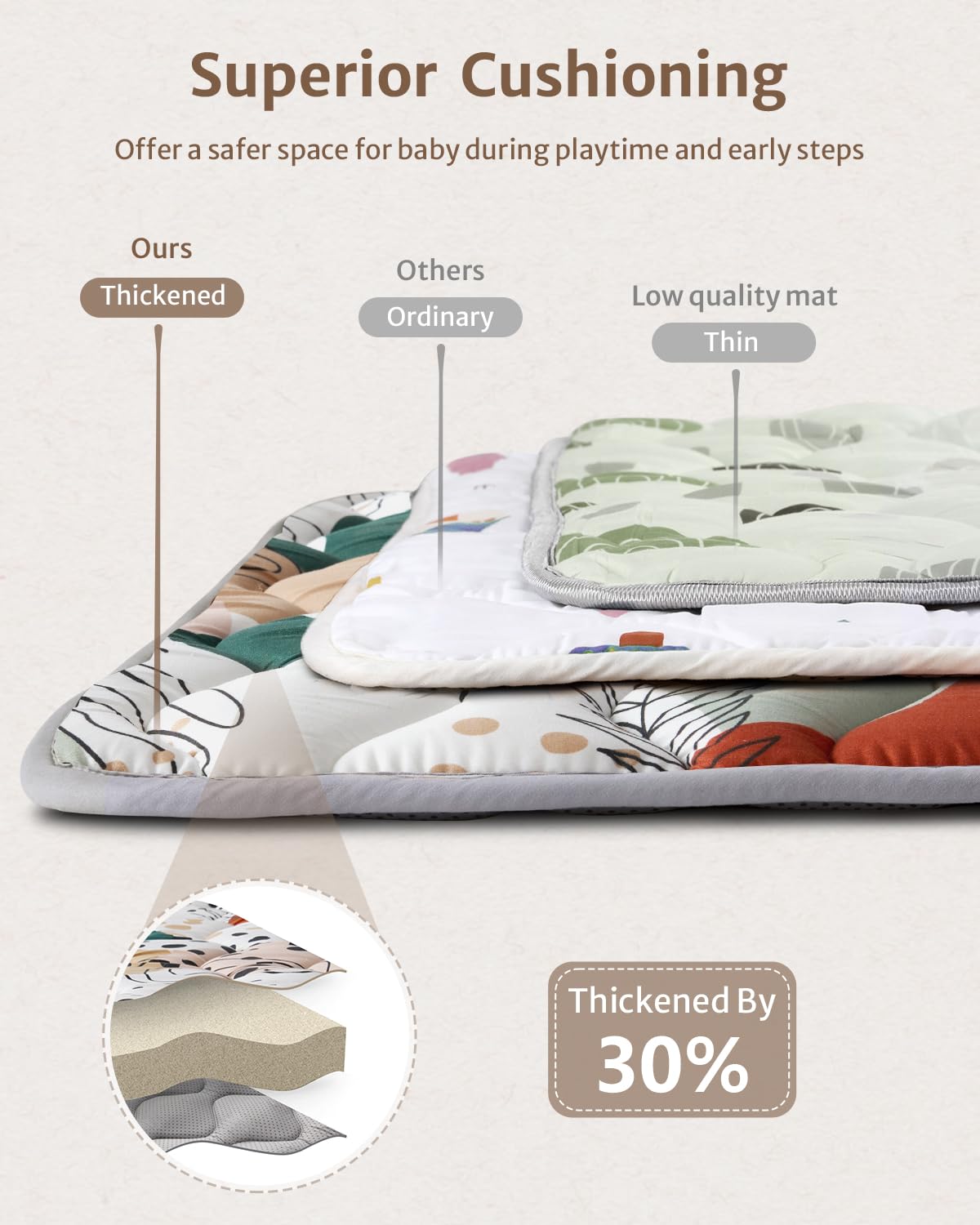 Blissful Diary abstract grove pattern enhances visual stimulation and decor.