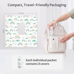 Blissful Diary adhesive-tabs toilet covers stay in place during use