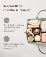 Blissful Diary diaper caddy with sturdy handles for easy transport