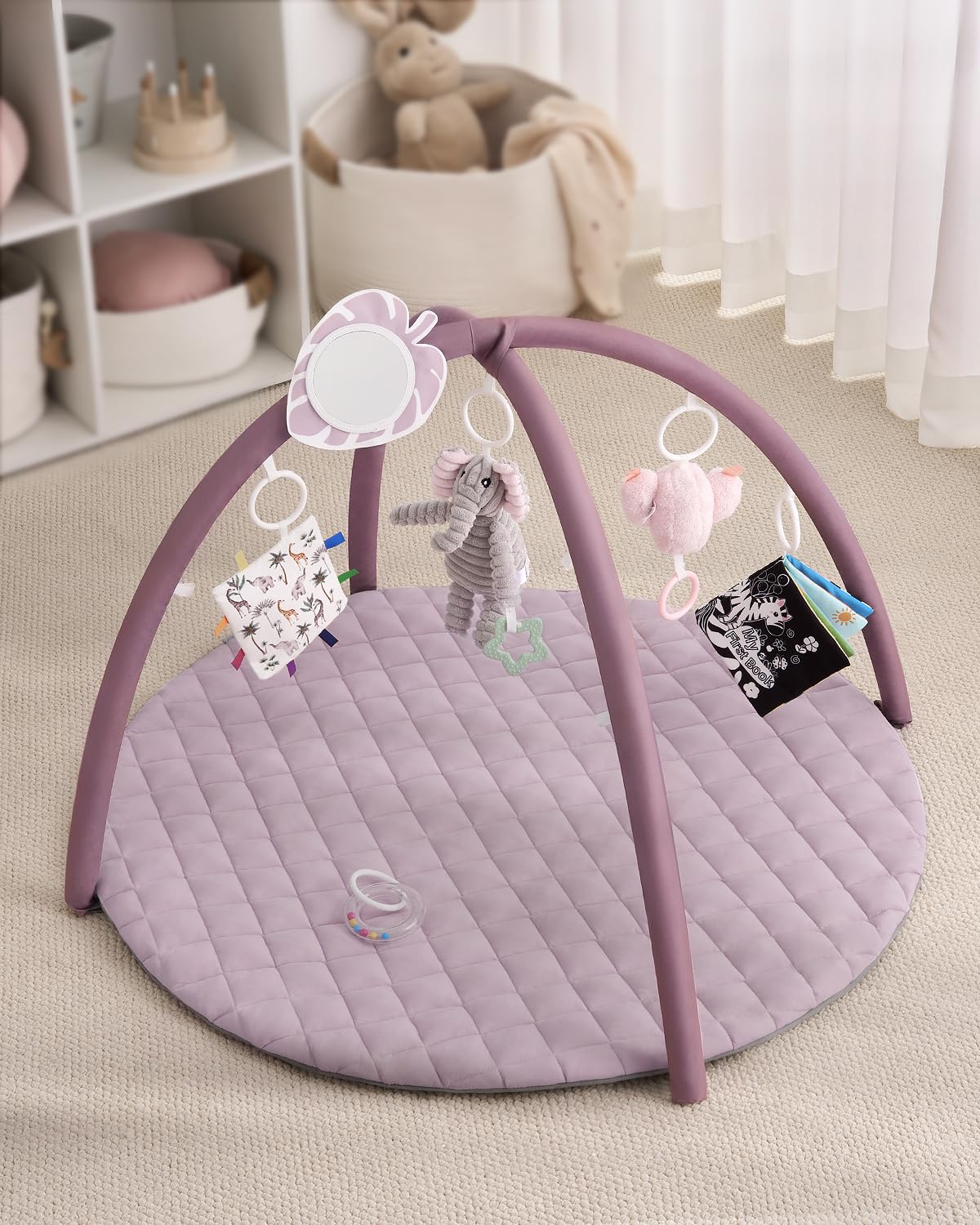 Blissful Diary play gym mat crinkle pages improve visual and tactile tracking