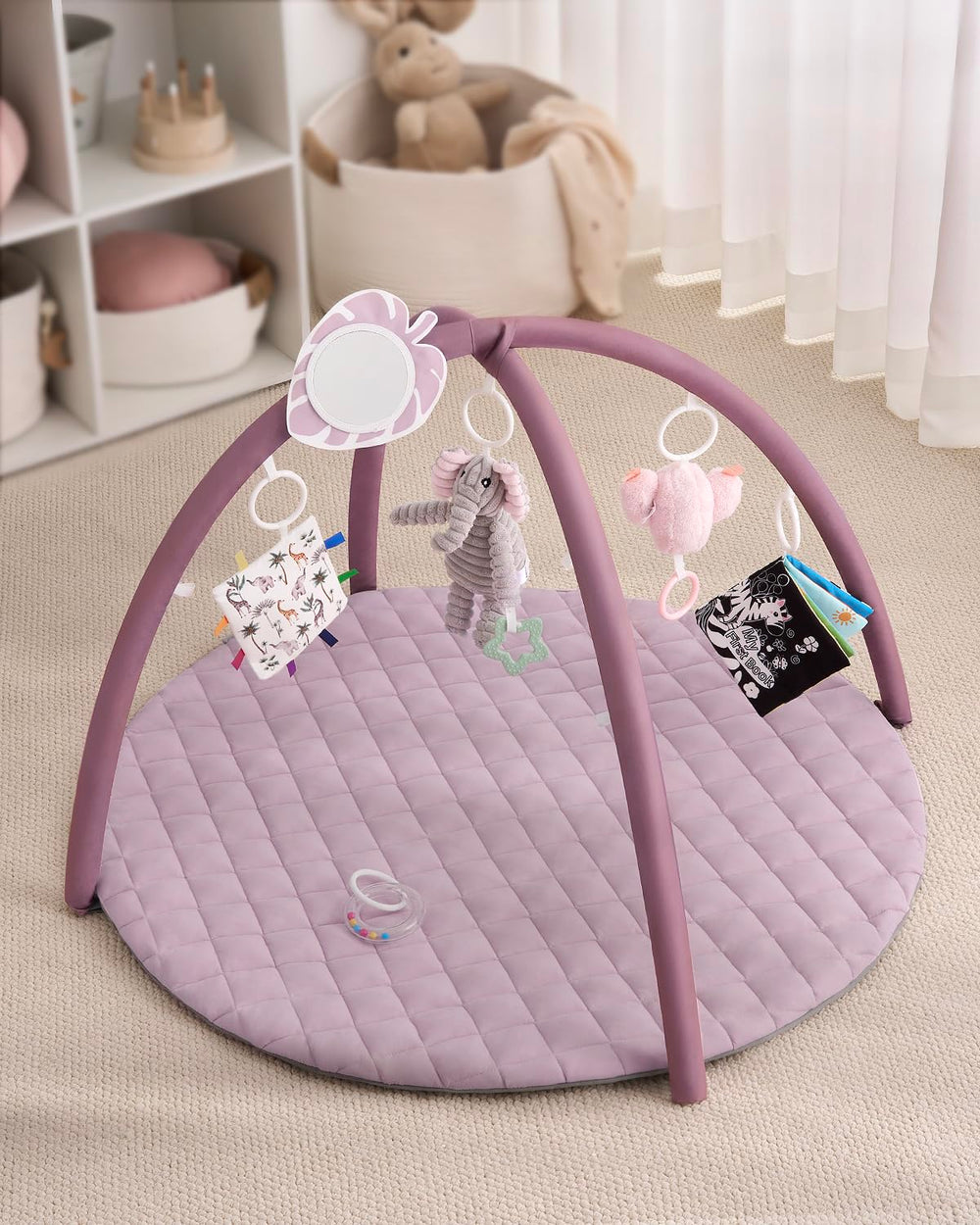 Blissful Diary play gym mat crinkle pages improve visual and tactile tracking
