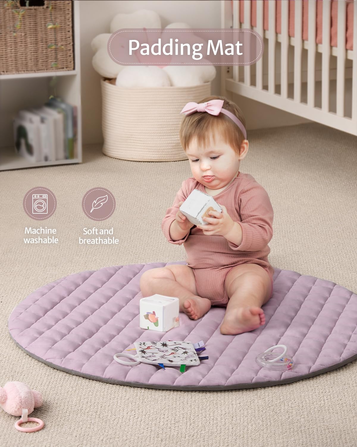 Blissful Diary play gym mat rattle toy enhances hearing and interaction