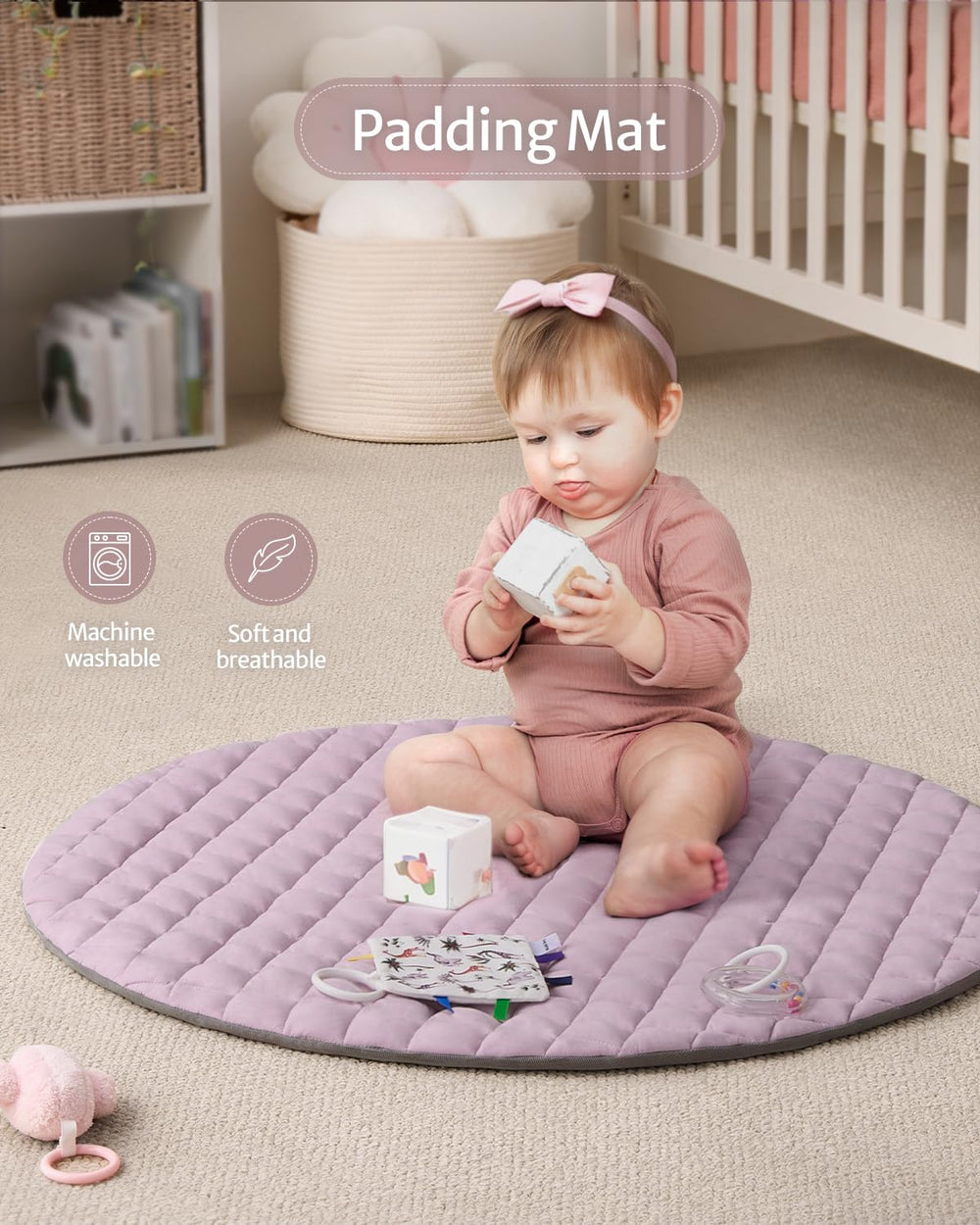 Blissful Diary play gym mat rattle toy enhances hearing and interaction