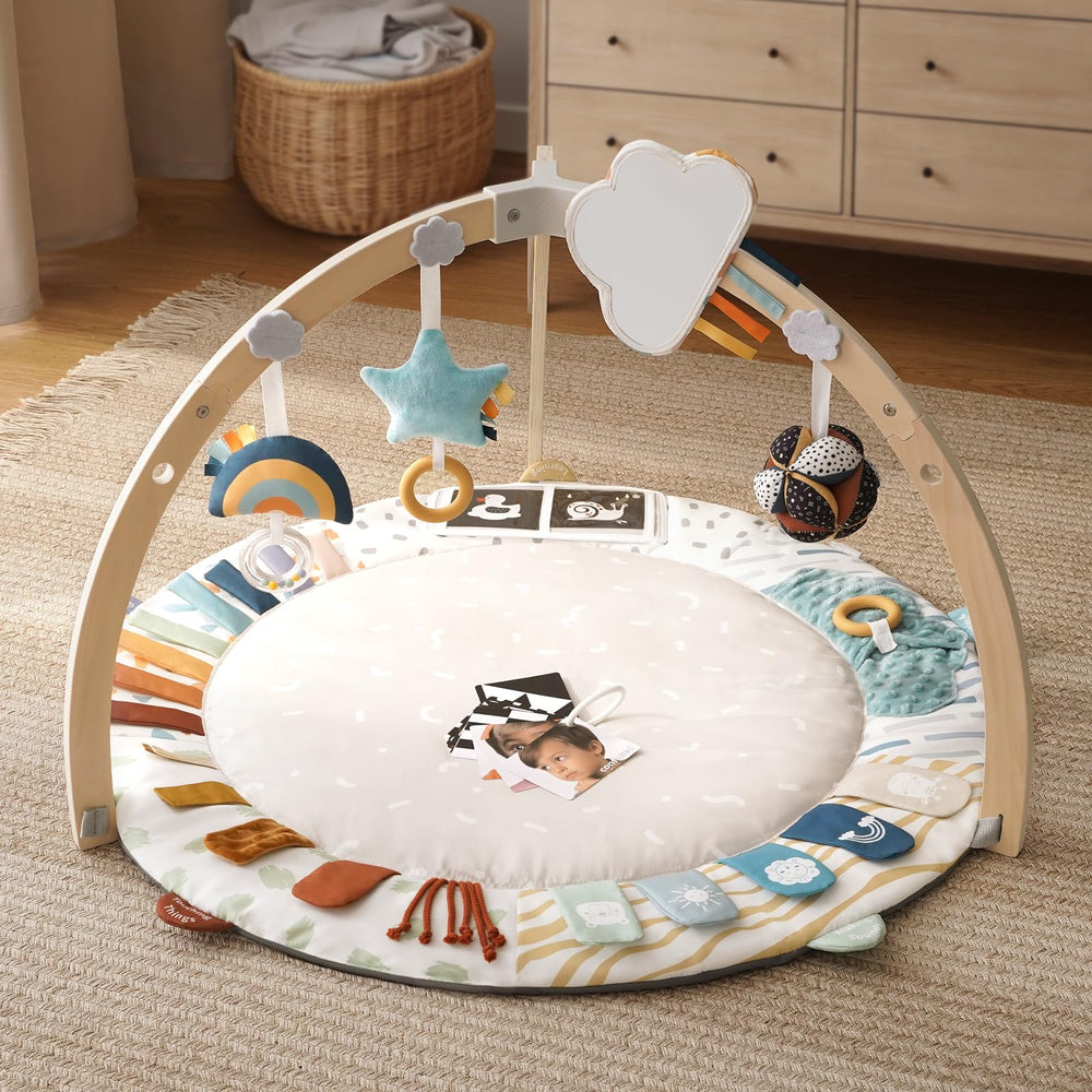 Blissful Diary tummy time mat with plush fabric for comfort and play
