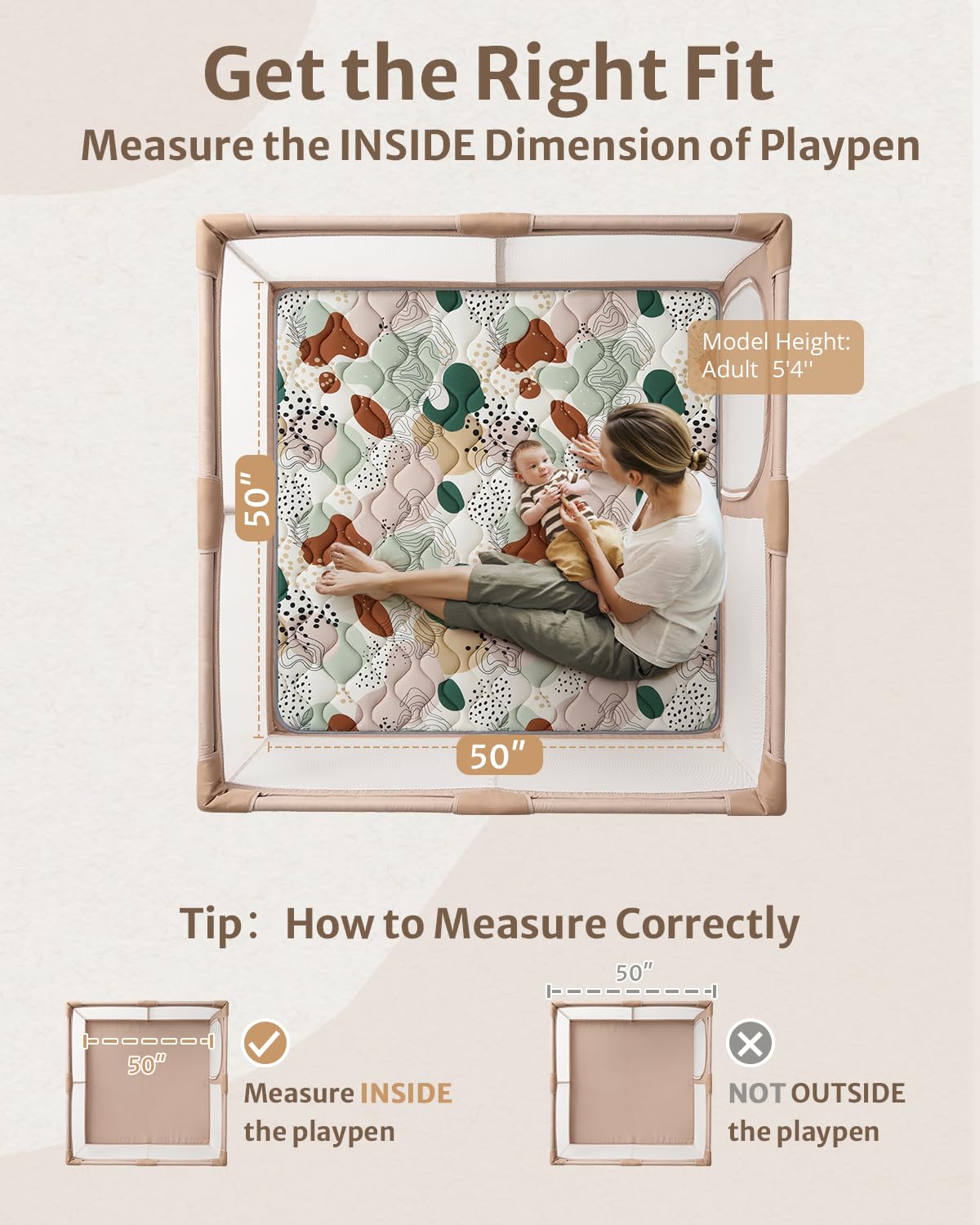 Blissful Diary play mat with abstract Grove pattern for visual stimulation.