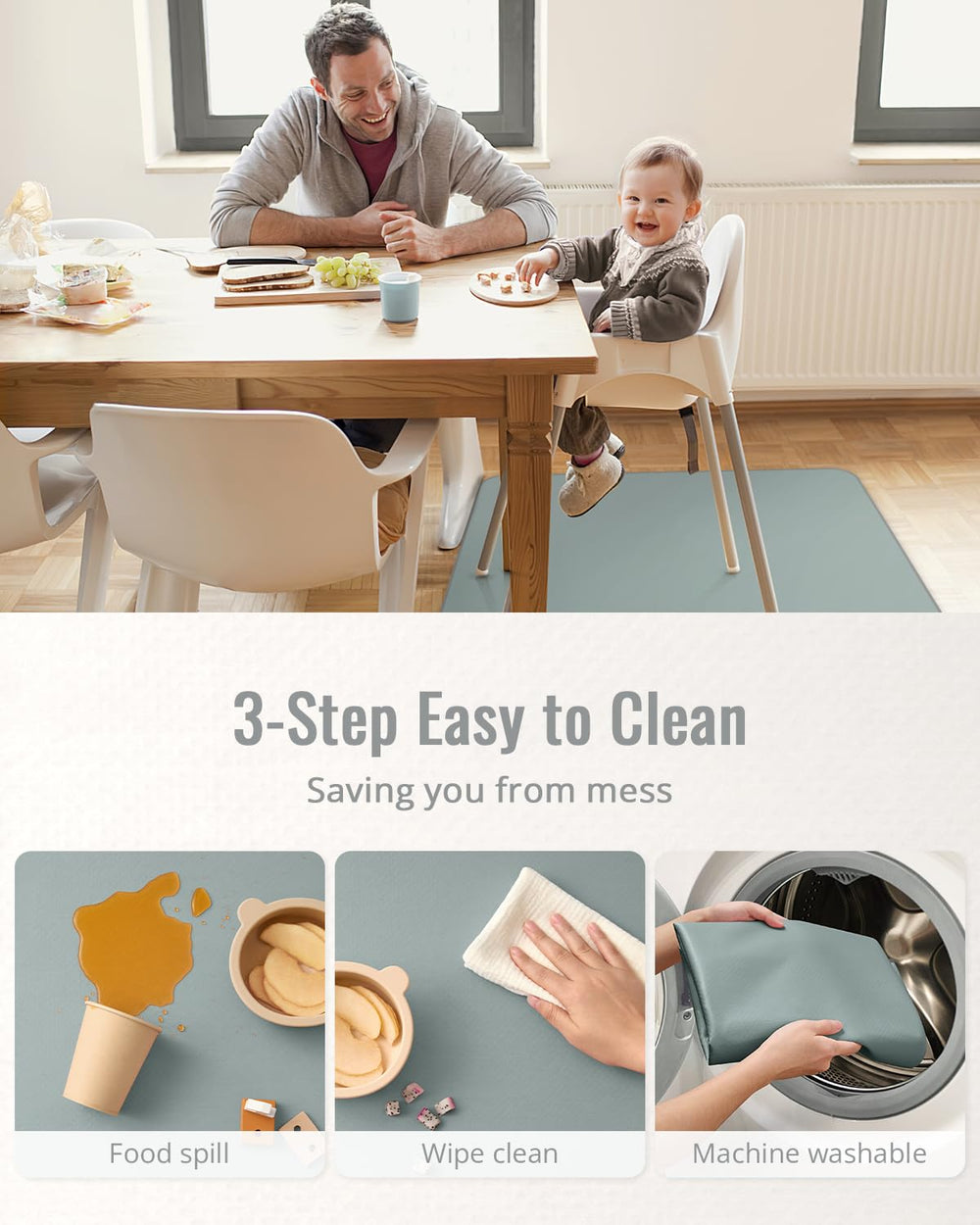 Blissful Diary baby play mat multiuse doubles as craft table cover
