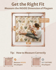 Blissful Diary play mat back features non-slip dots for stable floor play.