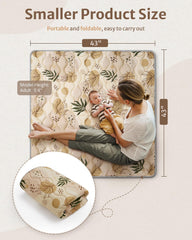 Blissful Diary mat with thick padding supports comfortable tummy time.
