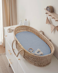 Elastic-fit design keeps Blissful Diary sheets snug on oval and rectangle mattresses