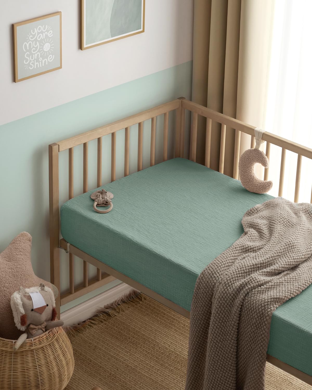 Blissful Diary boho nursery decor print adds chic style to any room.