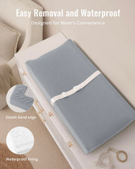 Blissful Diary foam cushion provides soft support during diaper changes