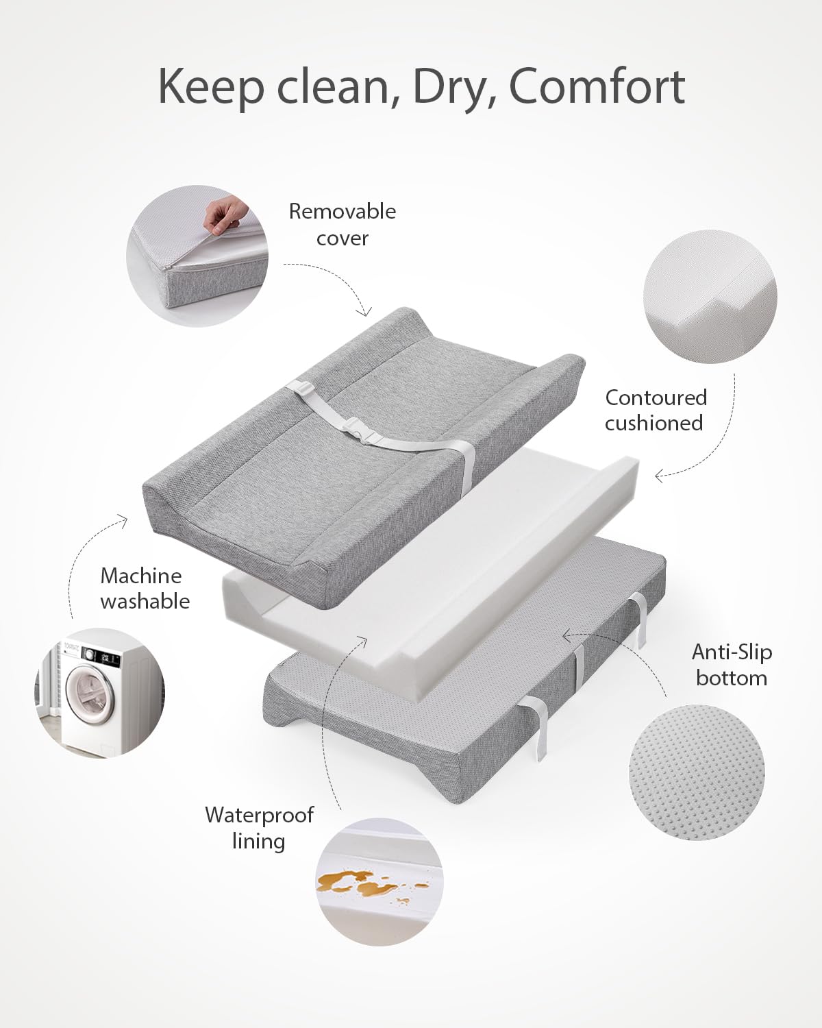 Blissful Diary cover is removable and machine washable for easy cleaning