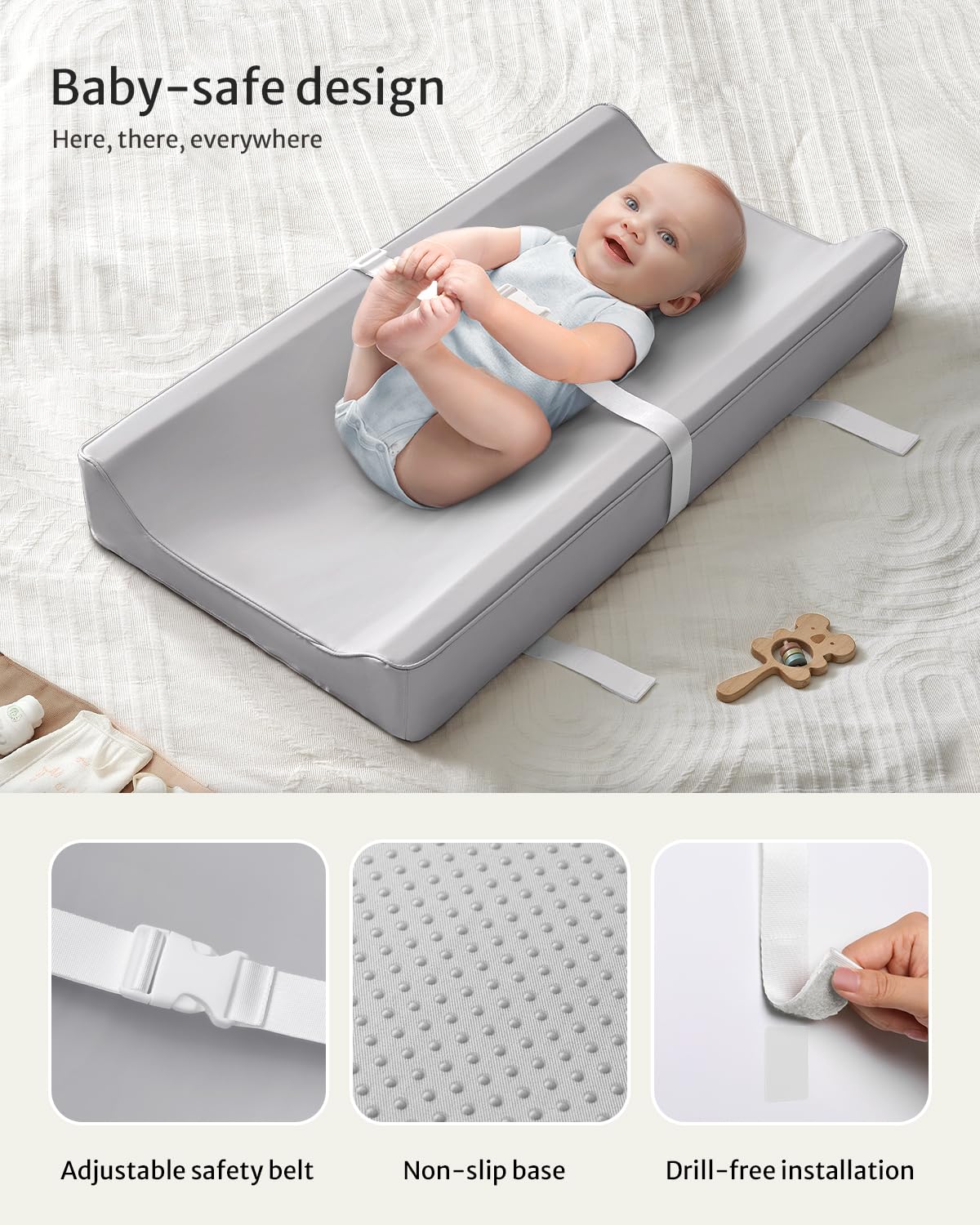 Blissful Diary standard-size pad fits most dressers and tables.