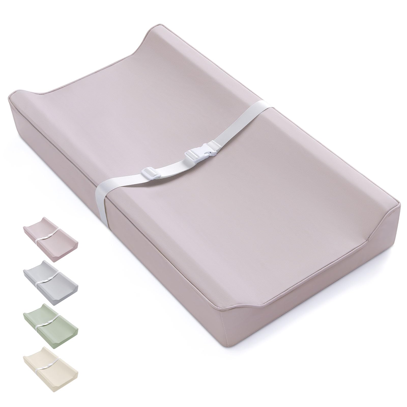 Blissful Diary changing pad with waterproof cover for easy cleanup.