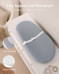 Blissful Diary changing pad with waterproof lining for quick cleanups