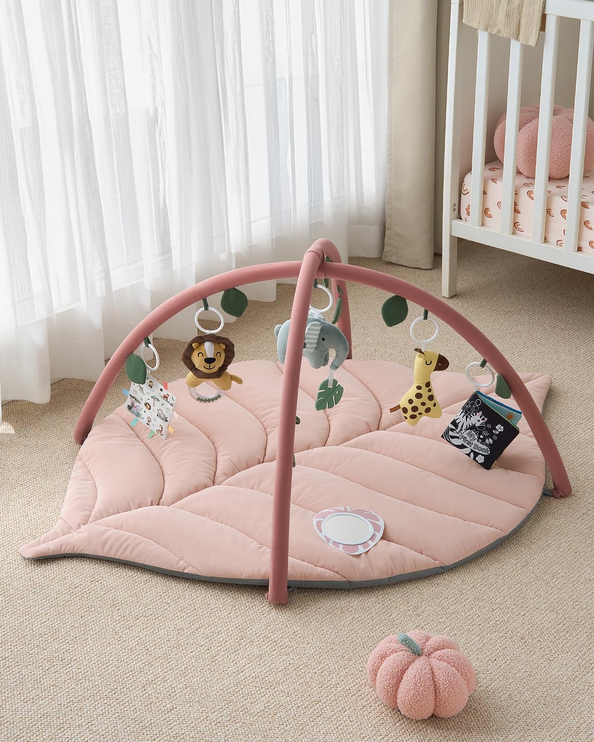 Blissful Diary cognitive mirror supports visual tracking and self-awareness during play.