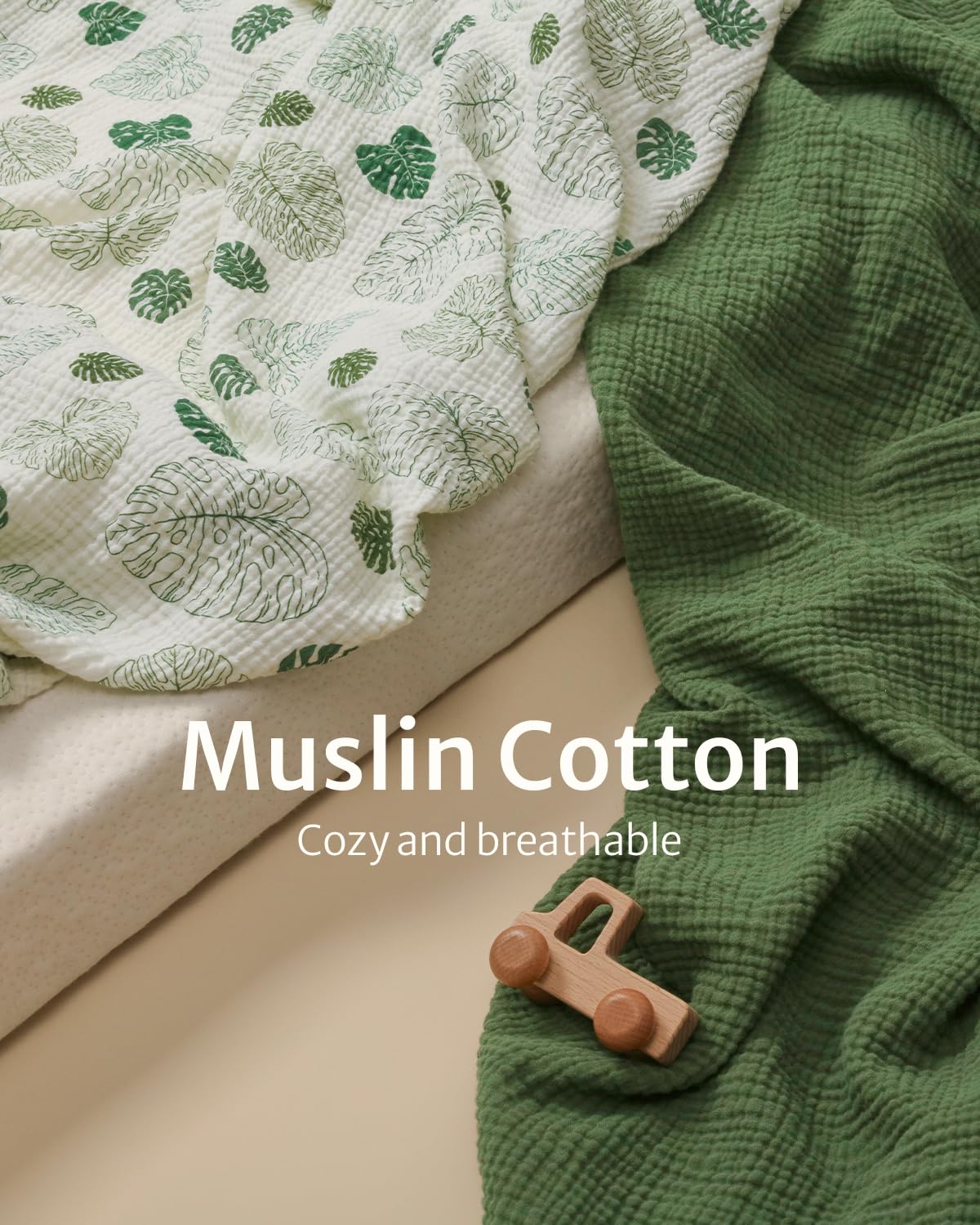 Blissful Diary dark green bassinet sheet adds chic style to your nursery.