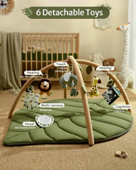 Blissful Diary detachable animal toys for sensory exploration during play.