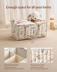 Blissful Diary removable dividers customizing the diaper caddy layout